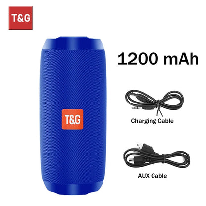 Enceinte Bluetooth Portable T&G TG117 – Haut-parleur Étanche TWS, Son Stéréo Surround, Support Carte TF et Radio FM, Idéal pour l’Extérieur 🚚 Livraison rapide en 8 à 12 jours ouvrés depuis la France ou nos entre FelizShop