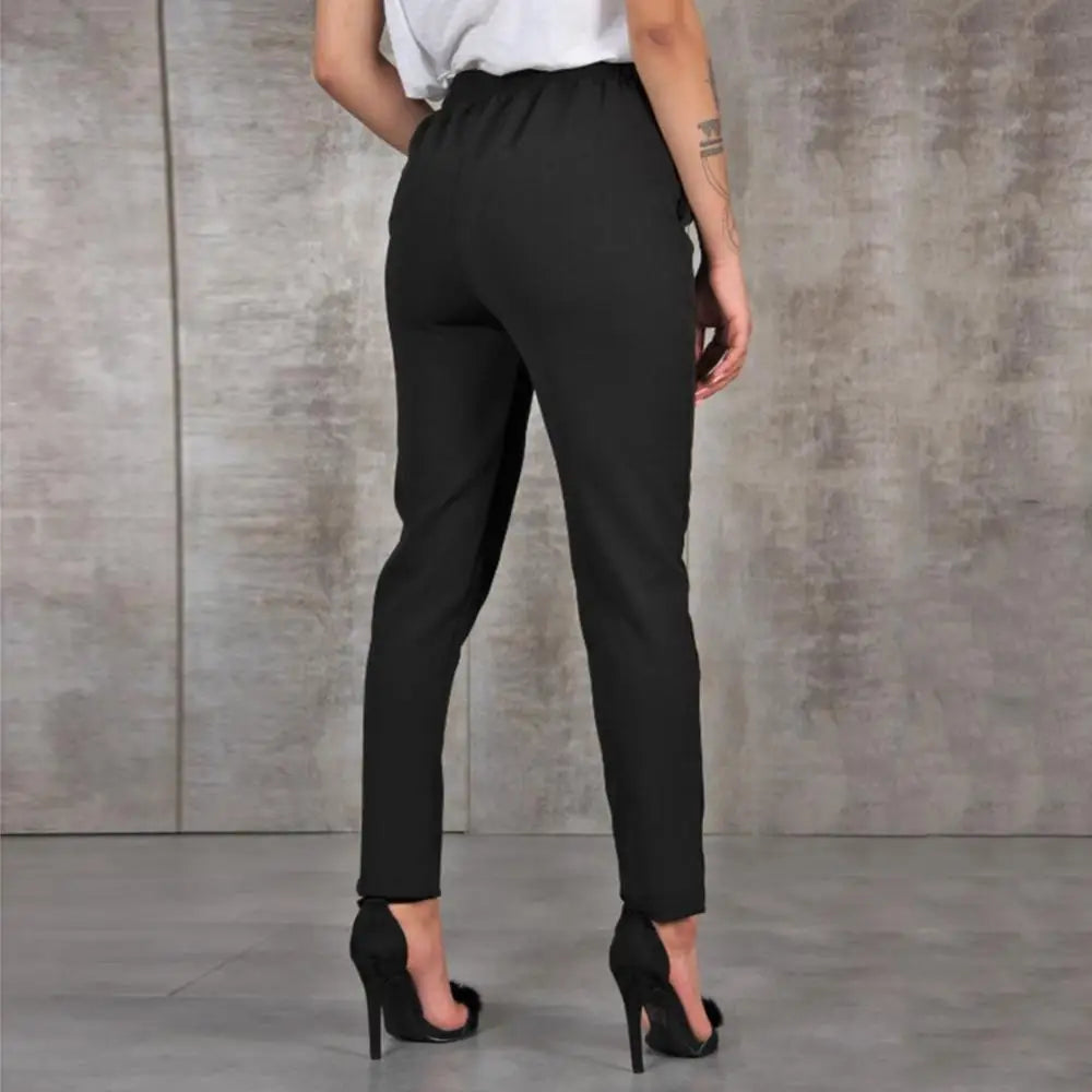 Pantalon femme 2024 – Pantalon slim décontracté en chiffon léger, taille haute, idéal pour le printemps, l’été et l’automne. Disponible en noir, kaki et vert.🚚Livraison gratuite rapide et sécurisé FR FelizShop
