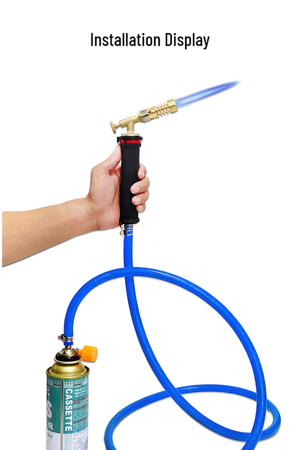 Chalumeau à gaz butane professionnel avec tuyau – Soudage et brasage FelizShop
