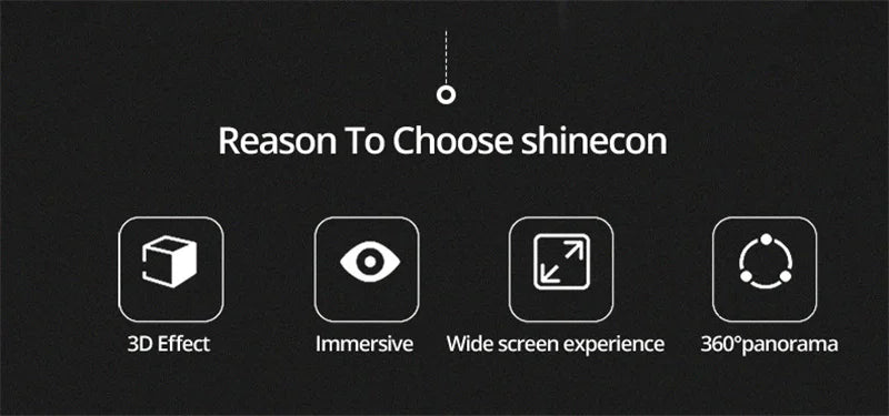 Casque VR Shinecon 10.0 – Lunettes de réalité virtuelle 3D pour smartphone. Vision binoculaire immersive, compatible jeux vidéo, films et applications VR.🚚Livraison gratuite rapide et sécurisé FR FelizShop