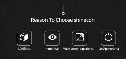 Casque VR Shinecon 10.0 – Lunettes de réalité virtuelle 3D pour smartphone. Vision binoculaire immersive, compatible jeux vidéo, films et applications VR.🚚Livraison gratuite rapide et sécurisé FR FelizShop