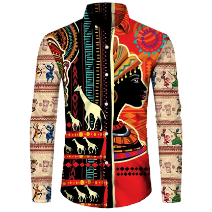 Chemise Dashiki Africaine Homme – Imprimé Ethnique, Manches Longues & Style Streetwear
🚚Livraison rapide gratuite et sécurisée FelizShop