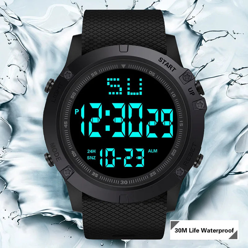 Montre sport homme multifonction — Montre militaire sportive, étanche, lumineuse LED digitale — Grande cadran, montre électronique pour enfants et étudiants
🚚 Livraison rapide en 8 à 12 jours ouvrés depuis la Fran FelizShop