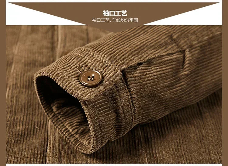 Blouson Homme Hiver – Velours Côtelé, Doublure Polaire & Coupe Décontractée
🚚Livraison rapide gratuite et sécurisée FelizShop