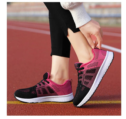 Baskets Femme 2024 – Sneakers à Semelle Épaisse, Chaussures de Sport Mode pour Printemps/Hiver, Idéales pour Courir ou au Quotidien 🚚 Livraison rapide en 8 à 12 jours ouvrés FelizShop
