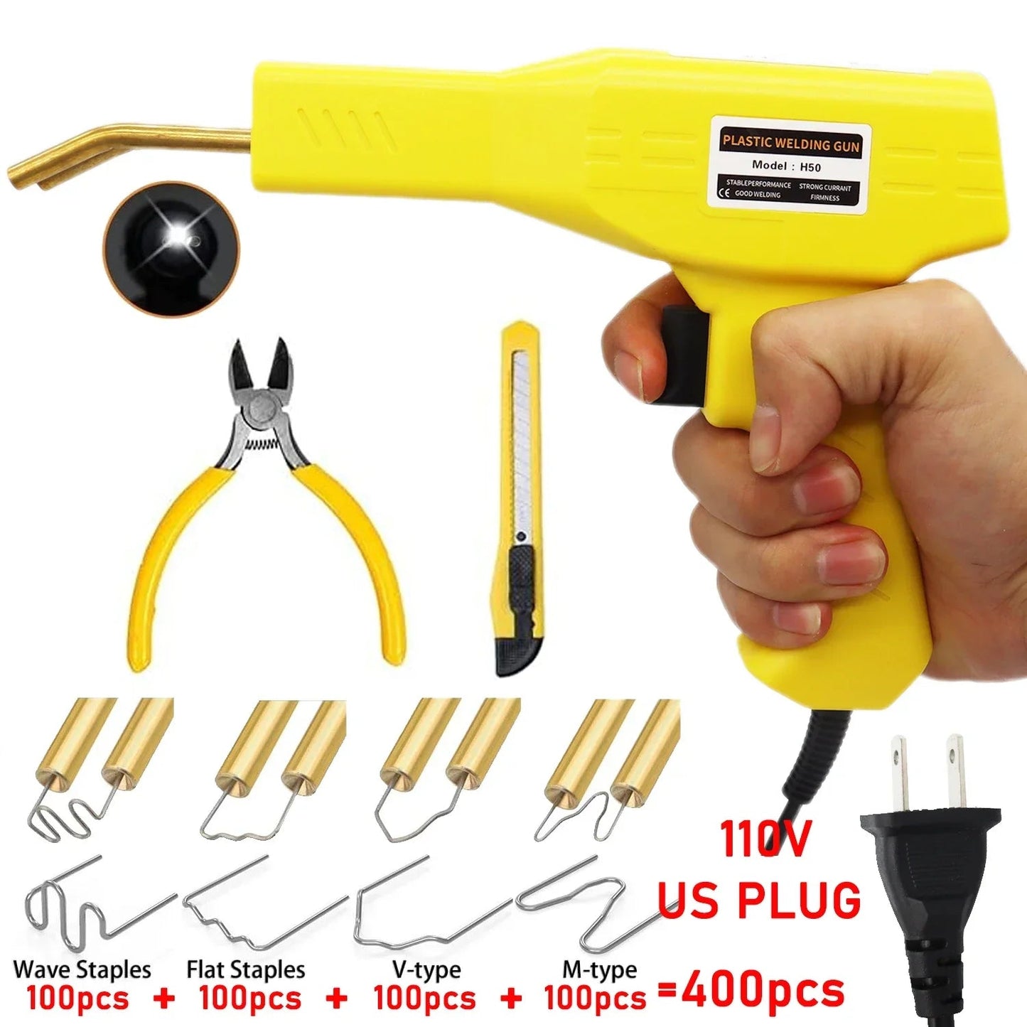Soudeuse Plastique 50W – Kit Réparation Pare-Chocs Voiture & Fissures FelizShop