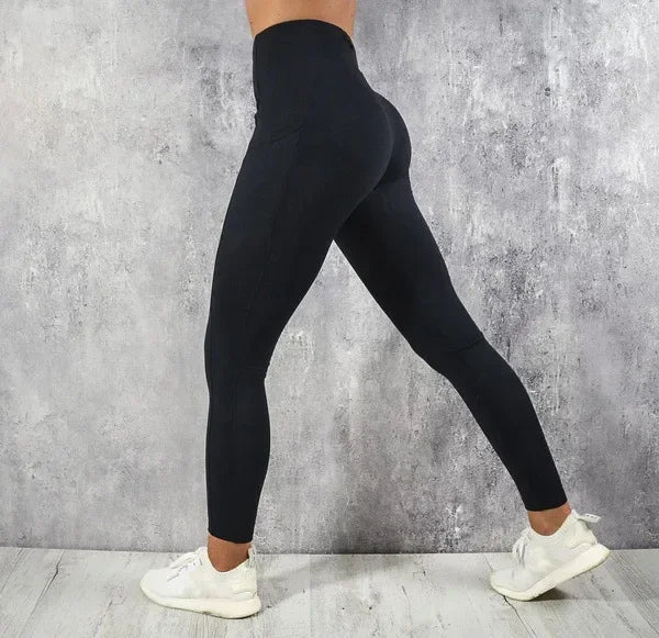 Leggings Fitness Femme – Taille Haute avec Poche | Gainant & Stretch
Tailles : S à XL
Matière : tissu stretch haute performance, doux et respirant
Coupe : taille haute, skinny, effet push-up pour galber les fesses
Utilisa FelizShop