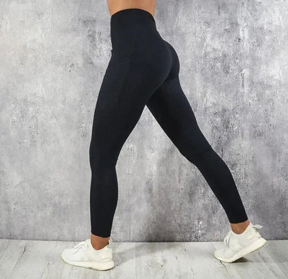 Leggings Fitness Femme – Taille Haute avec Poche | Gainant & Stretch
Tailles : S à XL
Matière : tissu stretch haute performance, doux et respirant
Coupe : taille haute, skinny, effet push-up pour galber les fesses
Utilisa FelizShop