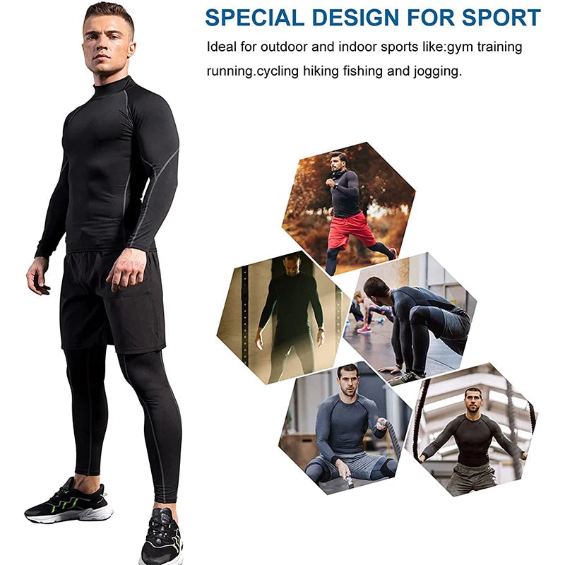 T-shirt de Sport Homme à Manches Longues – Haut de Compression Séchage Rapide, Idéal pour le Fitness, la Musculation, le Running et le Training🚚 Livraison rapide en 8 à 12 jours ouvrés depuis la France FelizShop