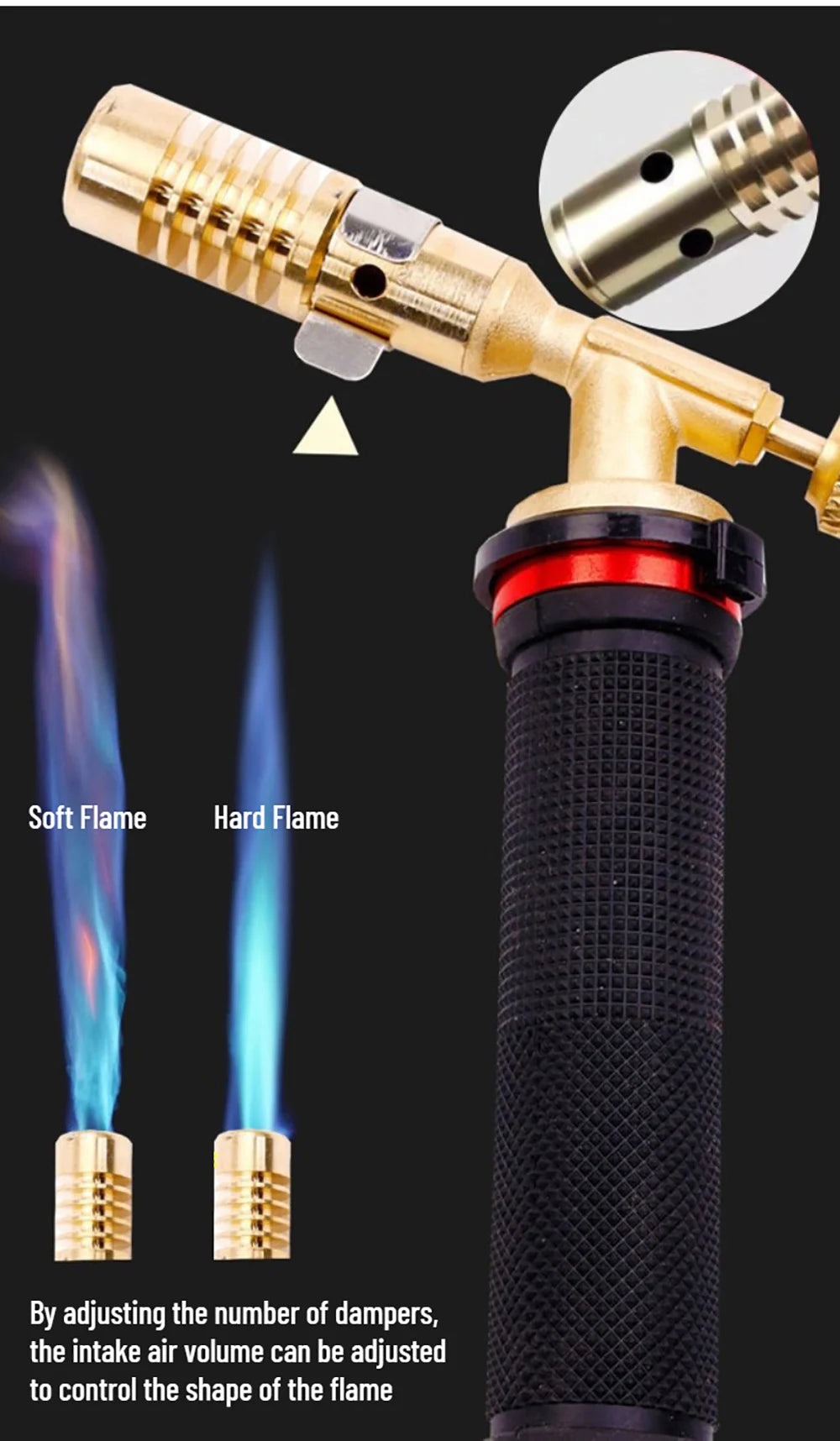 Chalumeau à gaz butane professionnel avec tuyau – Soudage et brasage FelizShop