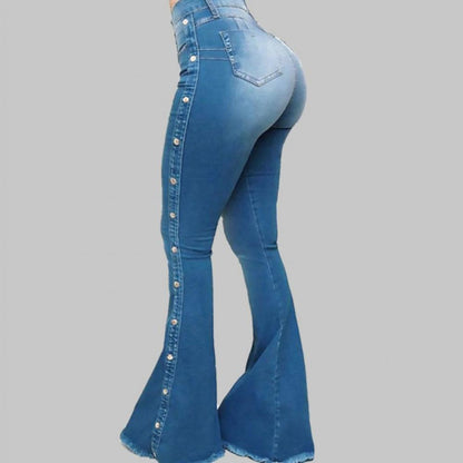 Mid Waisted Stretch Flare Jeans Women Denim Pants Wide Leg Butt-lifted Casual Korean Style Skinny Bell Bottom Pocket Trousers
🚚Livraison gratuite rapide et sécurisé FR FelizShop