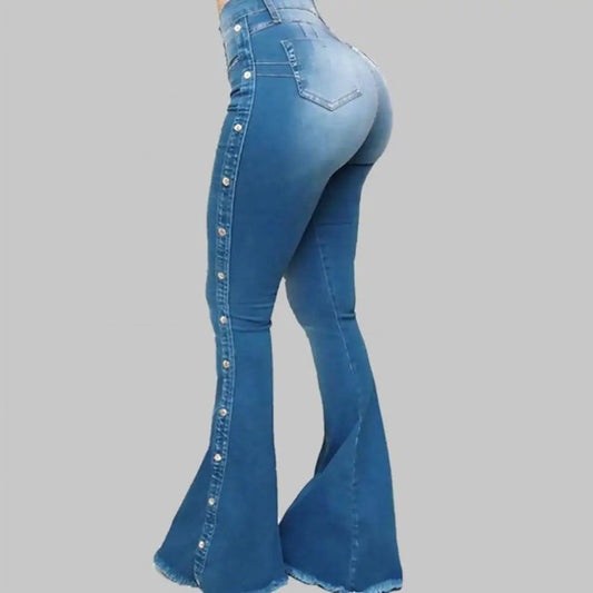 Mid Waisted Stretch Flare Jeans Women Denim Pants Wide Leg Butt-lifted Casual Korean Style Skinny Bell Bottom Pocket Trousers
🚚Livraison gratuite rapide et sécurisé FR FelizShop