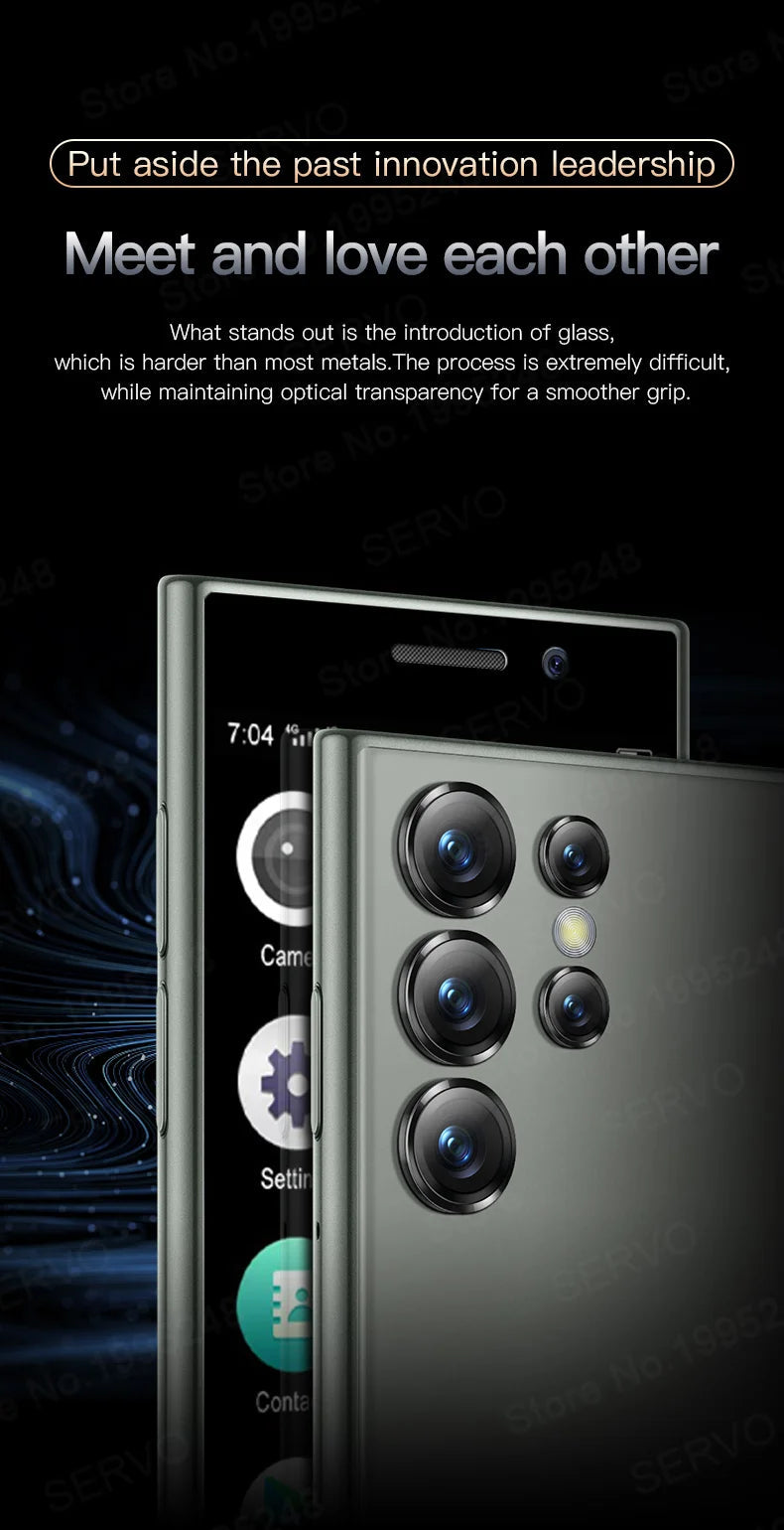 Smartphone mini original SERVO S24 – Téléphone portable 4G Android 10.0 avec reconnaissance faciale, GPS, écran 3", 2 Go RAM / 16 Go ROM, batterie 2000 mAh.🚚Livraison gratuite rapide et sécurisé FR FelizShop