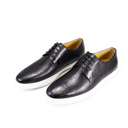Chaussures en cuir casual haut de gamme pour homme — Style britannique classique, faites main — Chaussures plates confortables pour rendez-vous, soirées et fêtes🚚 Livraison rapide en 8 à 12 jours ouvrés depuis la F FelizShop
