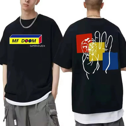 T-shirt Graphique MF DOOM x Madlib – Impression Double Face – Unisexe, Style Streetwear🚚 Livraison rapide en 8 à 12 jours ouvrés depuis la France FelizShop