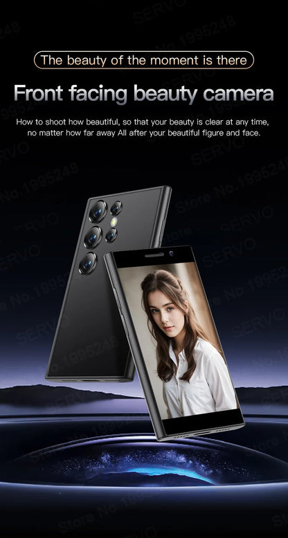 Smartphone mini original SERVO S24 – Téléphone portable 4G Android 10.0 avec reconnaissance faciale, GPS, écran 3", 2 Go RAM / 16 Go ROM, batterie 2000 mAh.🚚Livraison gratuite rapide et sécurisé FR FelizShop