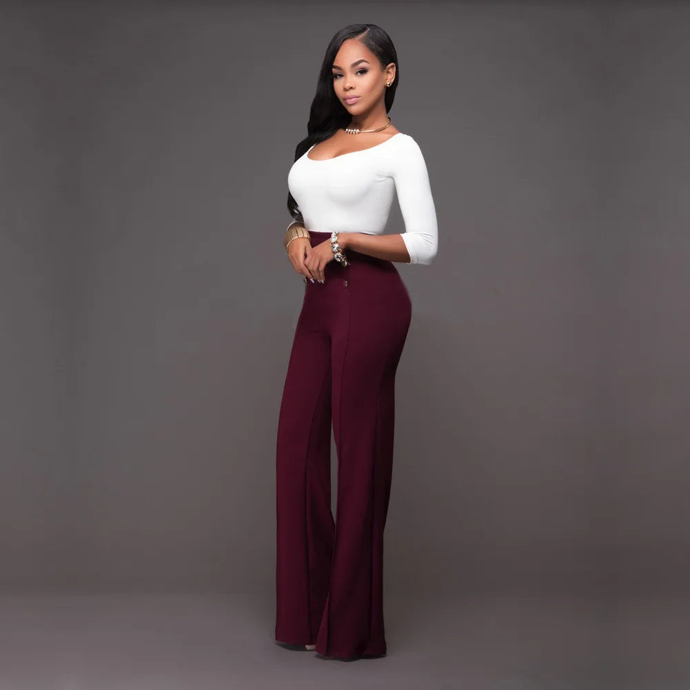 casual high waist long pants women office lady slim shirts & blouses wild pantalones clothing elegant Button straight leg pants
🚚Livraison gratuite rapide et sécurisé FR FelizShop