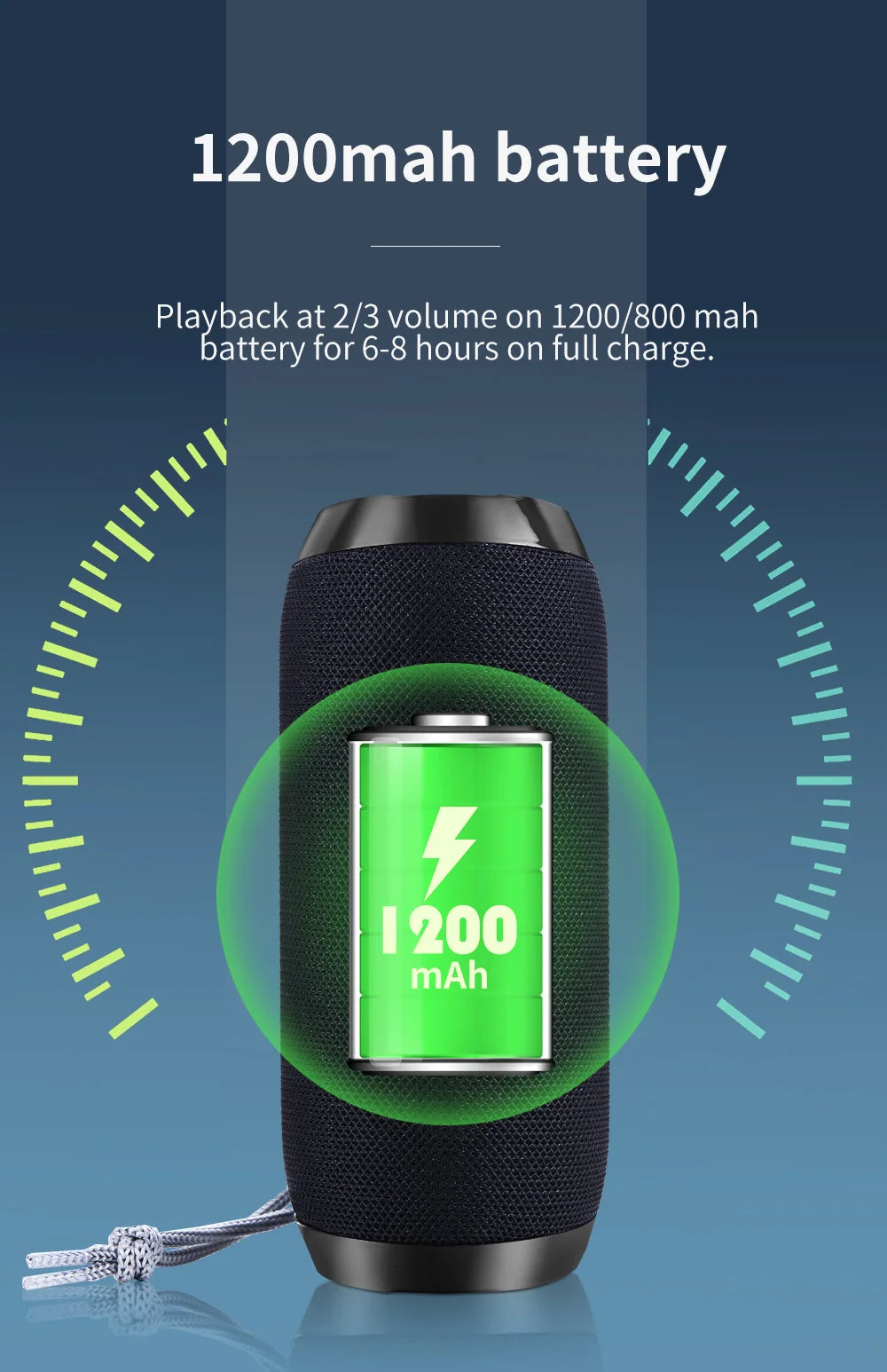 Enceinte Bluetooth Portable T&G TG117 – Haut-parleur Étanche TWS, Son Stéréo Surround, Support Carte TF et Radio FM, Idéal pour l’Extérieur 🚚 Livraison rapide en 8 à 12 jours ouvrés depuis la France ou nos entre FelizShop