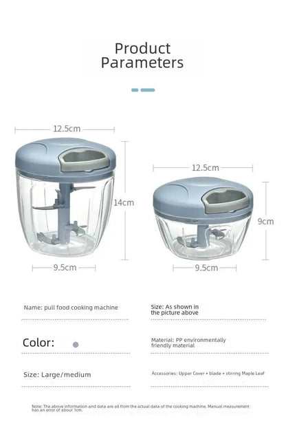 Hachoir Manuel Multifonction – Ail, Gingembre, Viande & Légumes | Compact & Facile à Utiliser🚚 Livraison rapide en 8 à 12 jours ouvrés depuis la France FelizShop