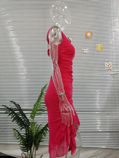 Robe Midi Femme Élégante – Volants & Fronces | Dos Nu & Sans Manches
Tailles : S à XL
Longueur : midi (environ 110 cm)
Matière : tissu fluide et léger, agréable pour l’été
Style : dos nu, sans manches, coupe irré FelizShop