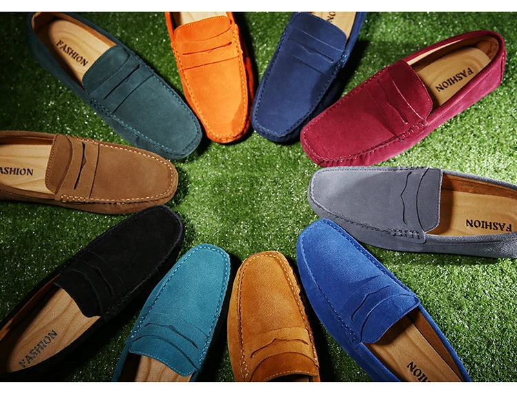 Chaussures homme 38–50 – Chaussures décontractées en cuir véritable – Mocassins tendance pour homme – Slip-on, chaussures plates pour conduite🚚 Livraison rapide en 8 à 12 jours ouvrés depuis la France FelizShop