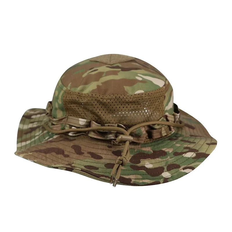 Nouvelle casquette 2025 camouflage tactique – Casquette de type Bonnie à poche carrée – Chapeau bob multicam pour la pêche, la randonnée et les activités de plein air – Protection solaire🚚 Livraison rapide FelizShop