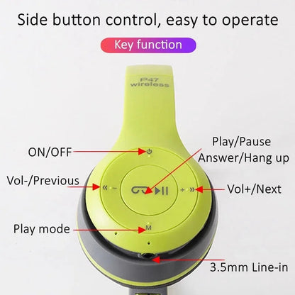 Casque Sans Fil Bluetooth 5.0 – Pliable, Basses Puissantes & Carte Mémoire | Avec Micro🚚 Livraison rapide en 8 à 12 jours ouvrés depuis la France FelizShop