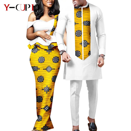 Tenue Africaine Couple – Robe Femme & Ensemble Homme FelizShop