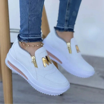 Chaussures à Semelle Épaisse pour Femme – Mocassins Mode Décontractés à Enfiler, Sneakers Tendance pour Ville, Loafers Sport Style Tennis🚚 Livraison rapide en 8 à 12 jours ouvrés depuis la France FelizShop