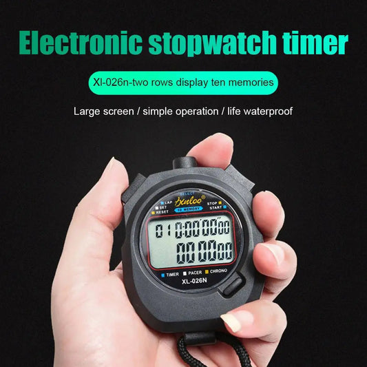 Chronomètre sportif multifonction étanche — Chronomètre électronique avec grand écran — Pour coachs, natation, course et entraînement🚚 Livraison rapide en 8 à 12 jours ouvrés depuis la France FelizShop