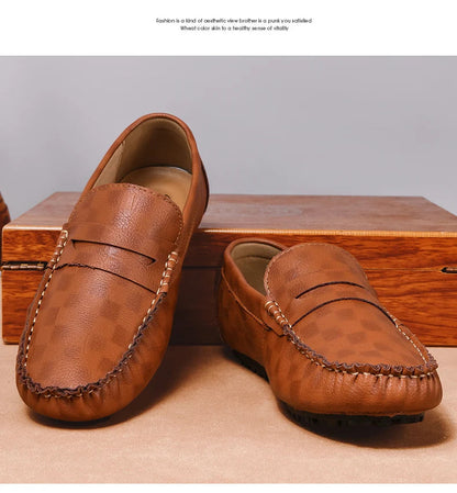 Mocassins Homme Cuir – Chaussures Décontractées à Enfiler | Loafers Style Bateau Haut de Gamme (Taille 38 à 47)🚚 Livraison rapide en 8 à 12 jours ouvrés depuis la France FelizShop