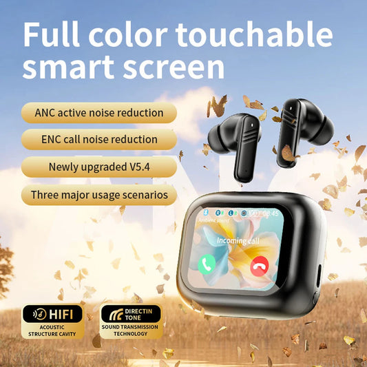 Écouteurs Sans Fil Bluetooth 5.4 – Écran Tactile & Réduction de Bruit Active (ANC) | Son HiFi & Micro ENC🚚 Livraison rapide en 8 à 12 jours ouvrés depuis la France FelizShop