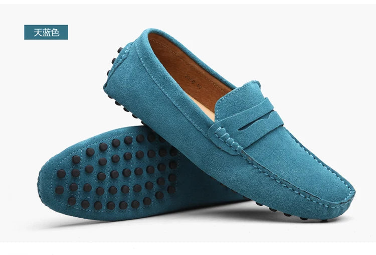 Chaussures homme 38–50 – Chaussures décontractées en cuir véritable – Mocassins tendance pour homme – Slip-on, chaussures plates pour conduite🚚 Livraison rapide en 8 à 12 jours ouvrés depuis la France FelizShop