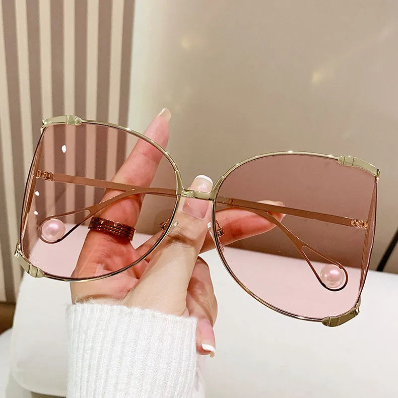 sunglasses Women 2024 Vacation Luxury Oversized Fashion Glasses Sunscreen Luxe Femme Lentes De Sol Mujer Lunette Soleil Femme 🚚 Livraison rapide en 8 à 12 jours ouvrés depuis la France FelizShop