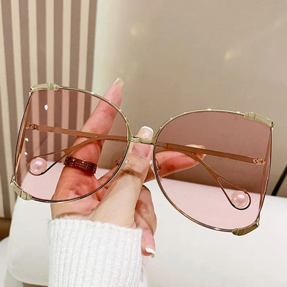 sunglasses Women 2024 Vacation Luxury Oversized Fashion Glasses Sunscreen Luxe Femme Lentes De Sol Mujer Lunette Soleil Femme 🚚 Livraison rapide en 8 à 12 jours ouvrés depuis la France FelizShop