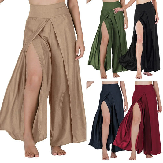 Pantalon Palazzo Femme Taille Haute – Plissé & Évasé | Style Plage
Tailles : S à XL
Matière : tissu léger, fluide et élastique
Coupe : taille haute, jambes larges évasées avec fentes latérales
Style : pantalon amp FelizShop