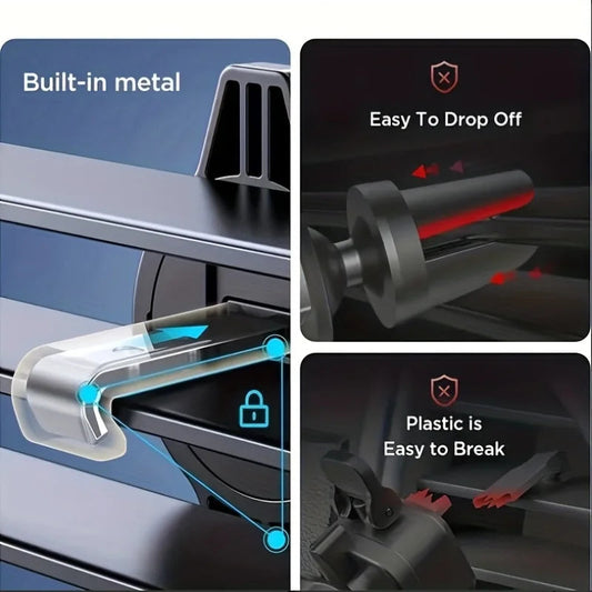 Support Téléphone Voiture – Fixation Grille d’Aération | Compact & Universel🚚 Livraison rapide en 8 à 12 jours ouvrés depuis la France FelizShop