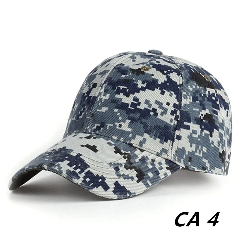 Men Women Summer Cotton Camouflage Printed Baseball Caps Sunhat Outdoor Unisex  Sports Adjustable Snapback Anti-UV Hat Visors 🚚 Livraison rapide FelizShop