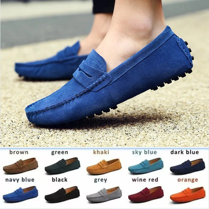 Chaussures homme 38–50 – Chaussures décontractées en cuir véritable – Mocassins tendance pour homme – Slip-on, chaussures plates pour conduite🚚 Livraison rapide en 8 à 12 jours ouvrés depuis la France FelizShop