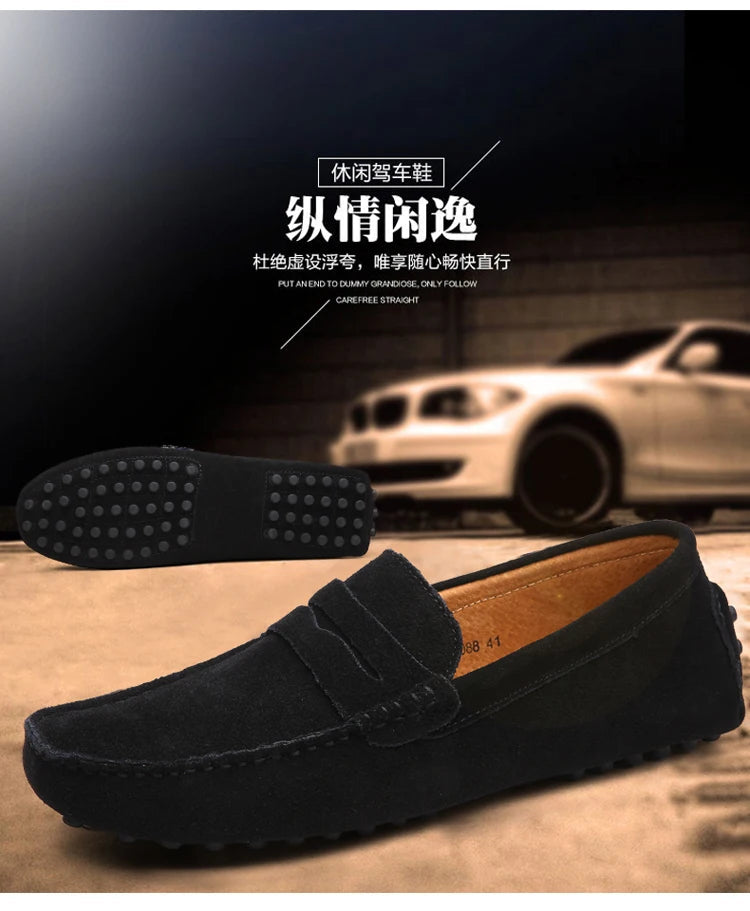 Chaussures homme 38–50 – Chaussures décontractées en cuir véritable – Mocassins tendance pour homme – Slip-on, chaussures plates pour conduite🚚 Livraison rapide en 8 à 12 jours ouvrés depuis la France FelizShop