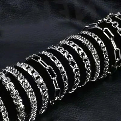 Bracelet Chaîne Cubaine en Acier Inoxydable 316L – Style Figaro Unisexe – Bijou Vintage & Tendance🚚 Livraison rapide en 8 à 12 jours ouvrés depuis la France FelizShop