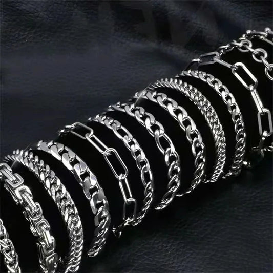 Bracelet Chaîne Cubaine en Acier Inoxydable 316L – Style Figaro Unisexe – Bijou Vintage & Tendance🚚 Livraison rapide en 8 à 12 jours ouvrés depuis la France FelizShop