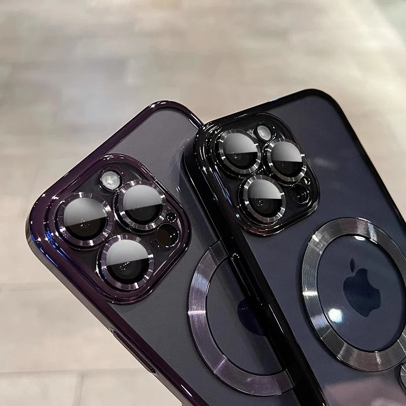 Coque Transparente Magnétique Luxe – iPhone 11 à 16 Pro Max | Compatible MagSafe & Anti-Choc🚚 Livraison rapide en 8 à 12 jours ouvrés depuis la France FelizShop