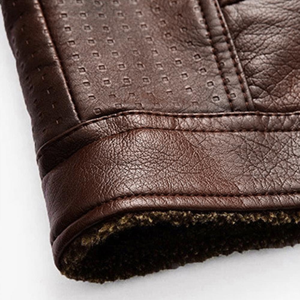 veste homme Marron pour Homme – Doublée Polaire, Style Motard🚚Livraison rapide gratuite et sécurisée FelizShop