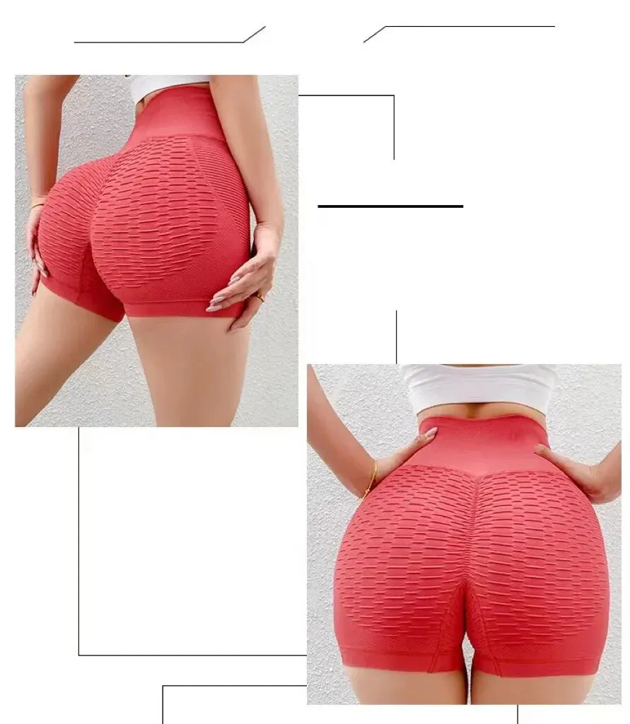 Women Sport Shorts High Waist Push Up Booty Workout Short Sexy Tummy Control Yoga Tights Seamless Fitness Hip Lifting Sportswear FelizShop
