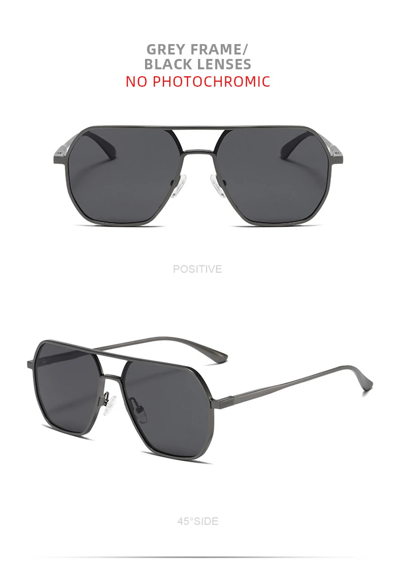 Lunettes de Soleil Photochromiques de Luxe – Polarisées & Anti-Éblouissement – Unisexe UV400🚚 Livraison rapide en 8 à 12 jours ouvrés depuis la France FelizShop