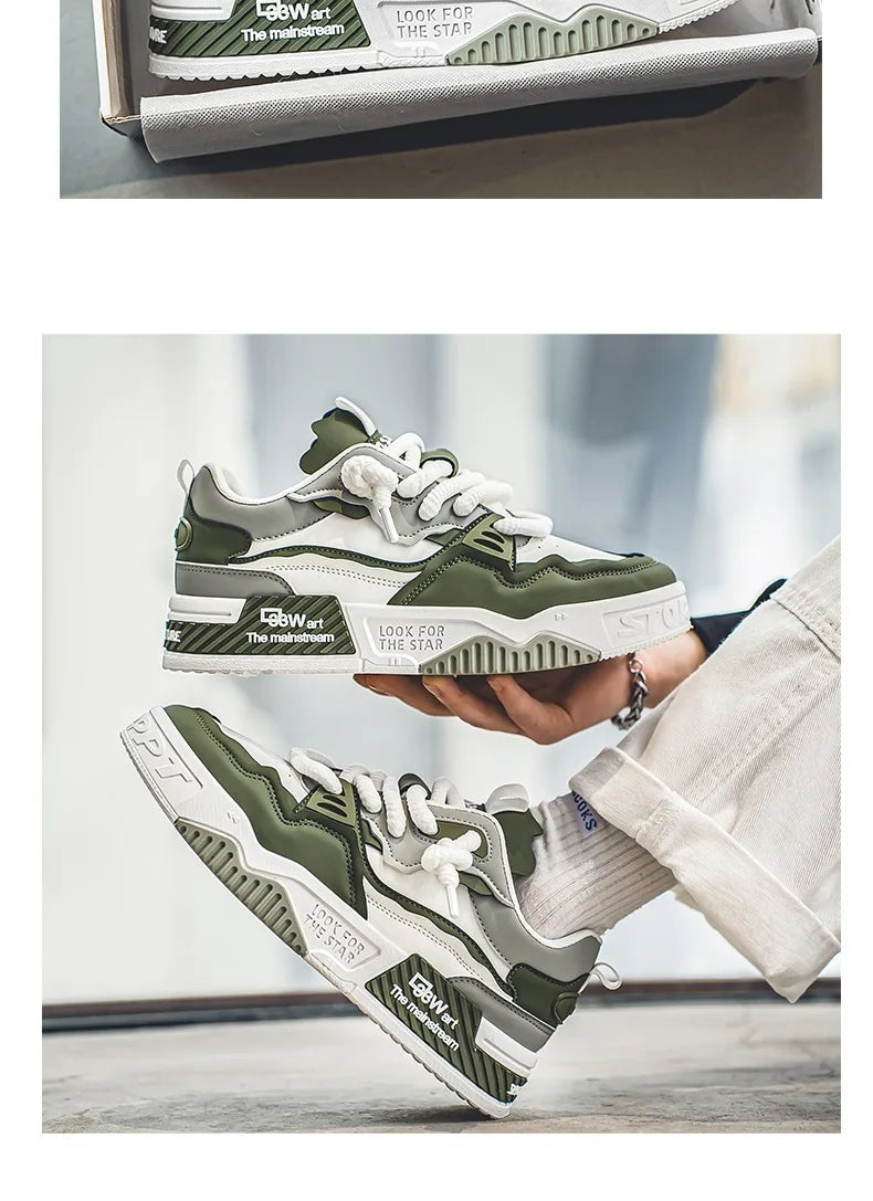 Baskets Chunky Homme 2025 – Sneakers Streetwear à Semelle Épaisse Antidérapante | Style Tendance Jeune & Urbain🚚 Livraison rapide en 8 à 12 jours ouvrés depuis la France FelizShop