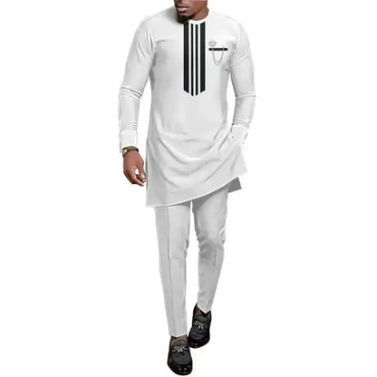 Ensemble Africain Homme Été – Chemise & Pantalon FelizShop