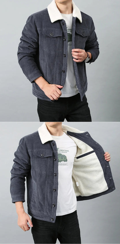 Blouson Homme Hiver – Velours Côtelé, Doublure Polaire & Coupe Décontractée
🚚Livraison rapide gratuite et sécurisée FelizShop