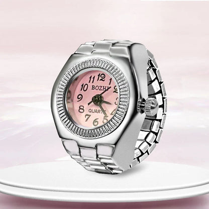 Bague Montre Rétro Punk – Anneau Quartz Vintage avec Chiffres Romains FelizShop